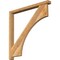 Ekena Millwork Westlake Block Rough Sawn Bracket w/ Offset Brace, Western Red Cedar, 4"W x 40"D x 40"H BKT0402X40X40WTL05RWR - alternate 1